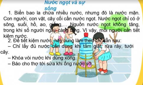 [Phát triển năng lực] Tiếng việt 1 bài 21B: Nước có ở đâu?