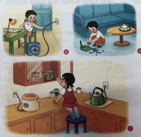 [Phát triển năng lực] Giải tự nhiên và xã hội 1 Bài 4: An toàn khi ở nhà