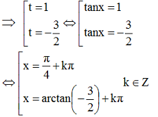 Giải Bài 3: Một số phương trình lượng giác thường gặp