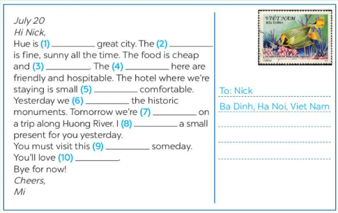 Giải SBT tiếng anh 6 Global success: Test yourself 3
