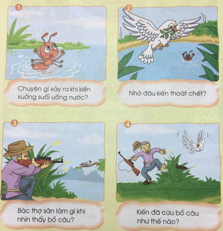 [Cánh điều] Giải Tiếng Việt 1 tập 1 bài 26: Kiến và bồ câu