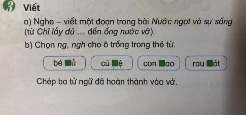 [Phát triển năng lực] Tiếng việt 1 bài 21B: Nước có ở đâu?