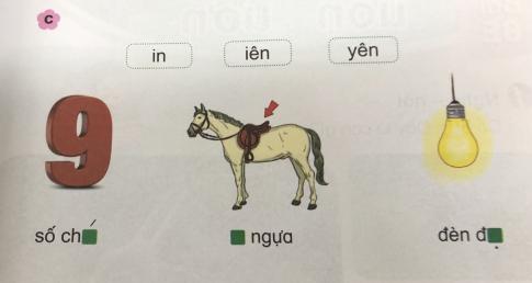 [Phát triển năng lực] Tiếng việt 1 bài 8D: in, iên, yên