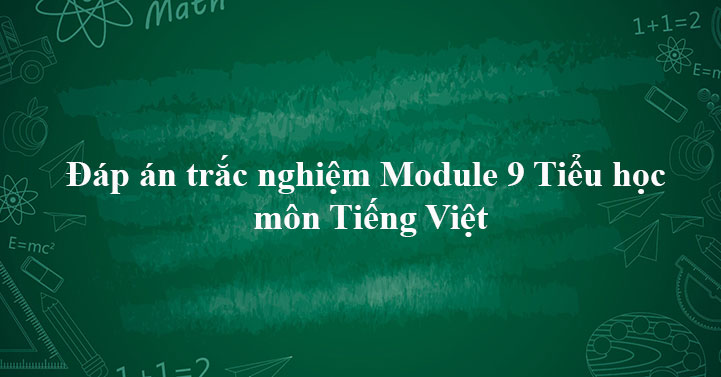 Bài tập cuối khóa Mô đun 9 môn Tiếng Việt Tiểu Học