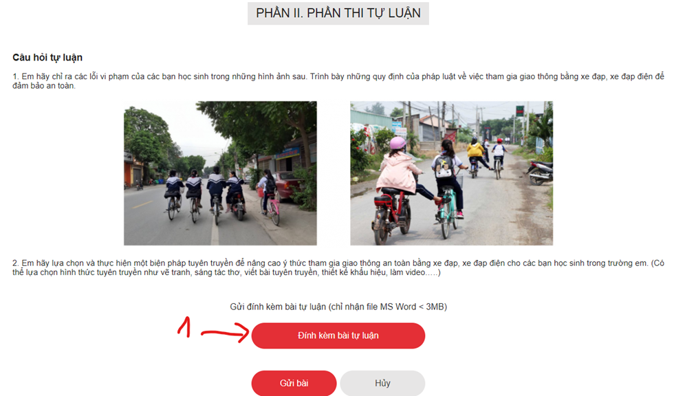 Cách đăng ký thi ATGT nụ cười ngày mai