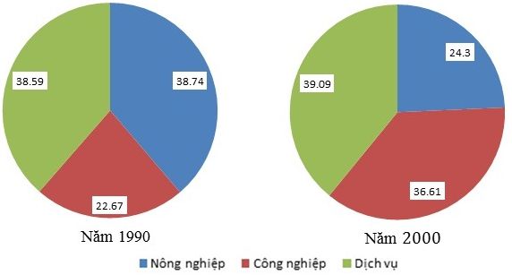 Cách nhận xét biểu đồ tròn