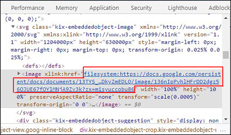 Copy đường link sau chữ href 6 cách tải ảnh từ Google Docs về máy tính siêu đơn giản