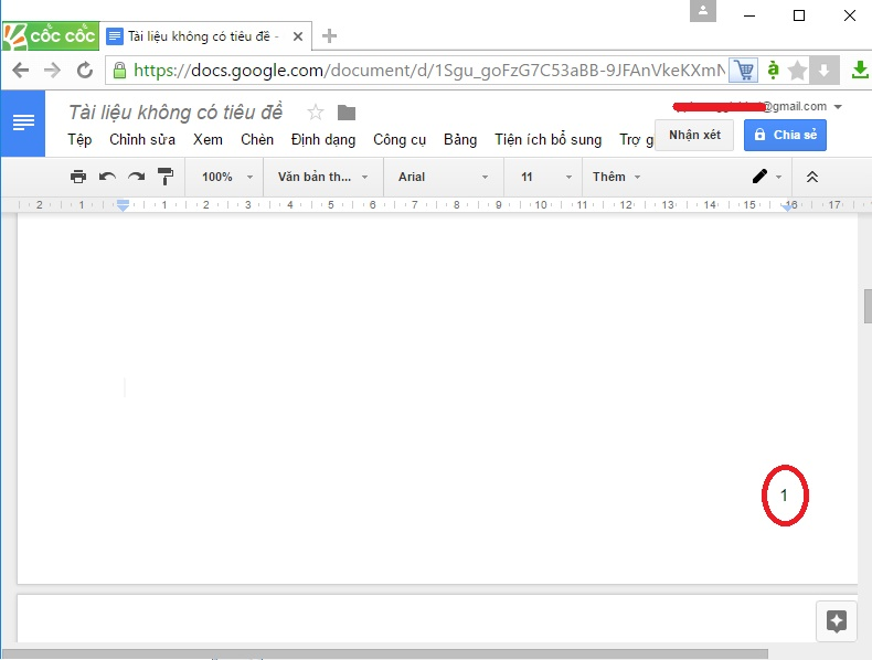 Cách đánh số trang trong Google Docs