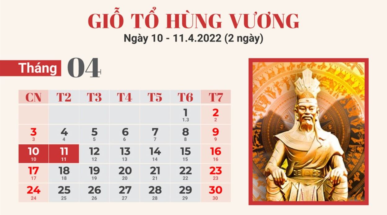Lịch nghỉ lễ tết 2022