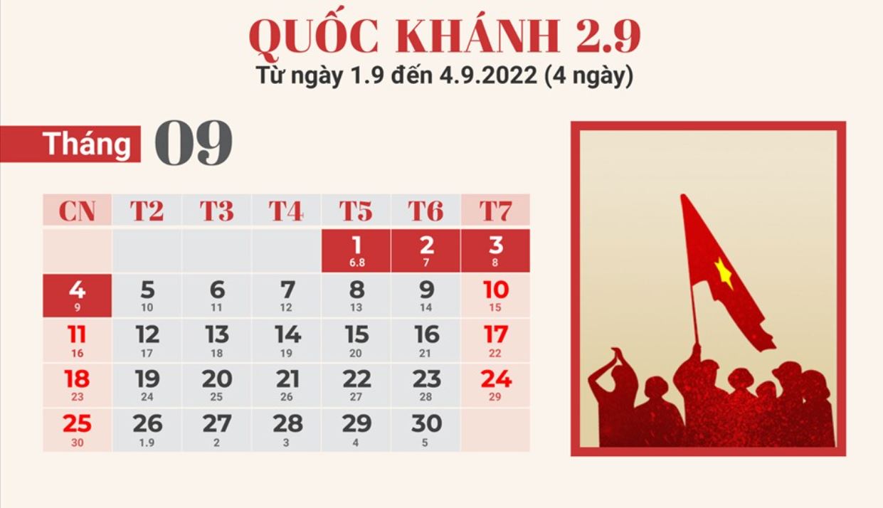 Lịch nghỉ lễ tết 2022