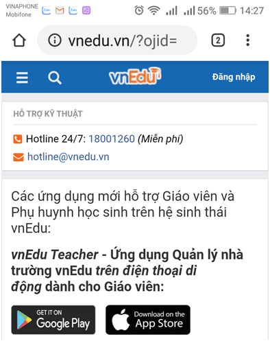 Tra cứu kết quả học tập trên VnEdu
