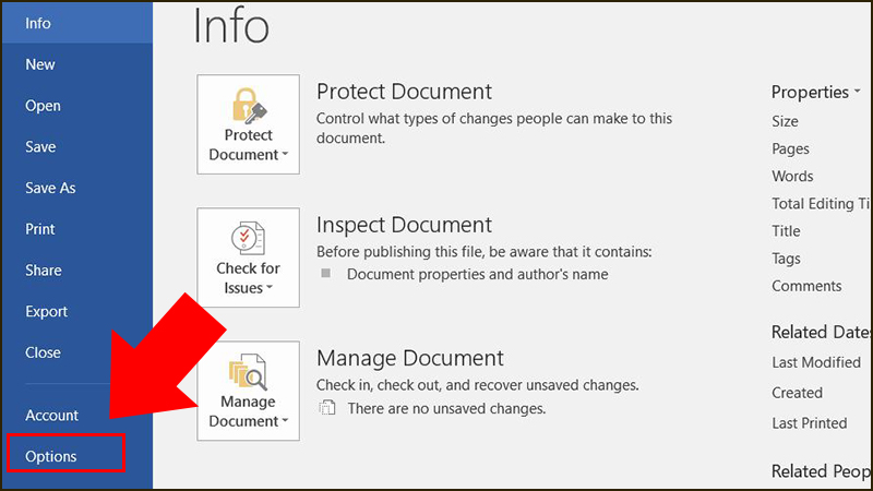 Chọn Option Chọn Option