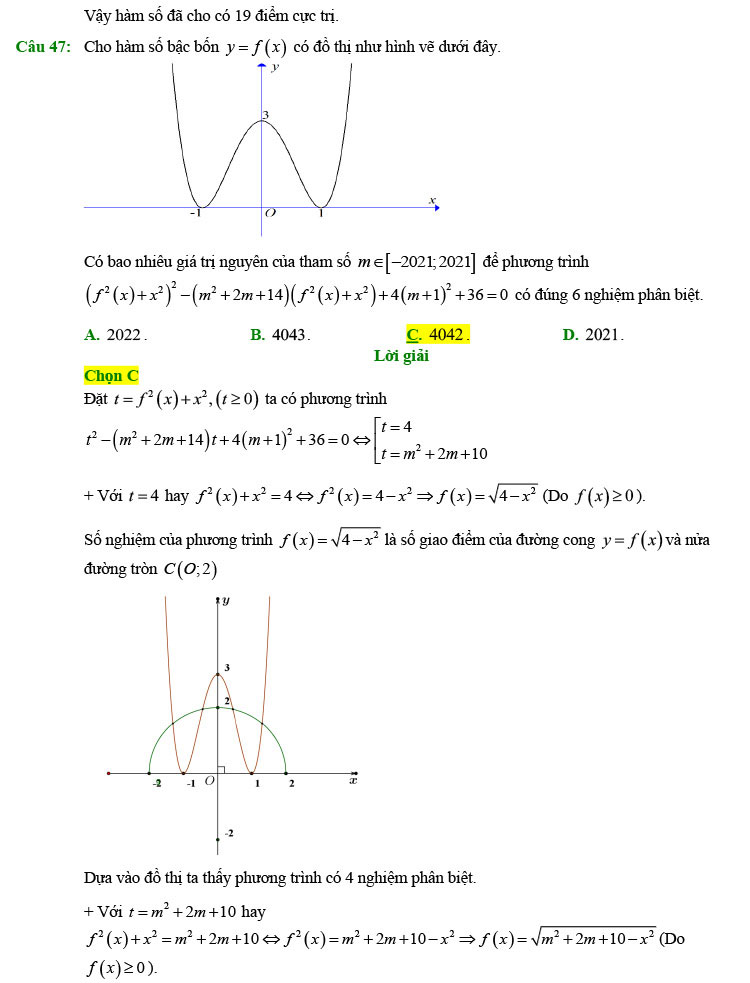 Đáp án chi tiết đề thi thử toán 2022 lần 1 chuyên Lam Sơn