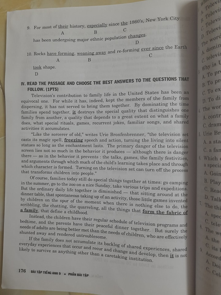 Đề ôn thi Tiếng Anh vào lớp 10