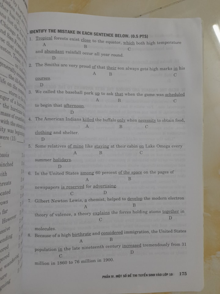 Đề ôn thi Tiếng Anh vào lớp 10