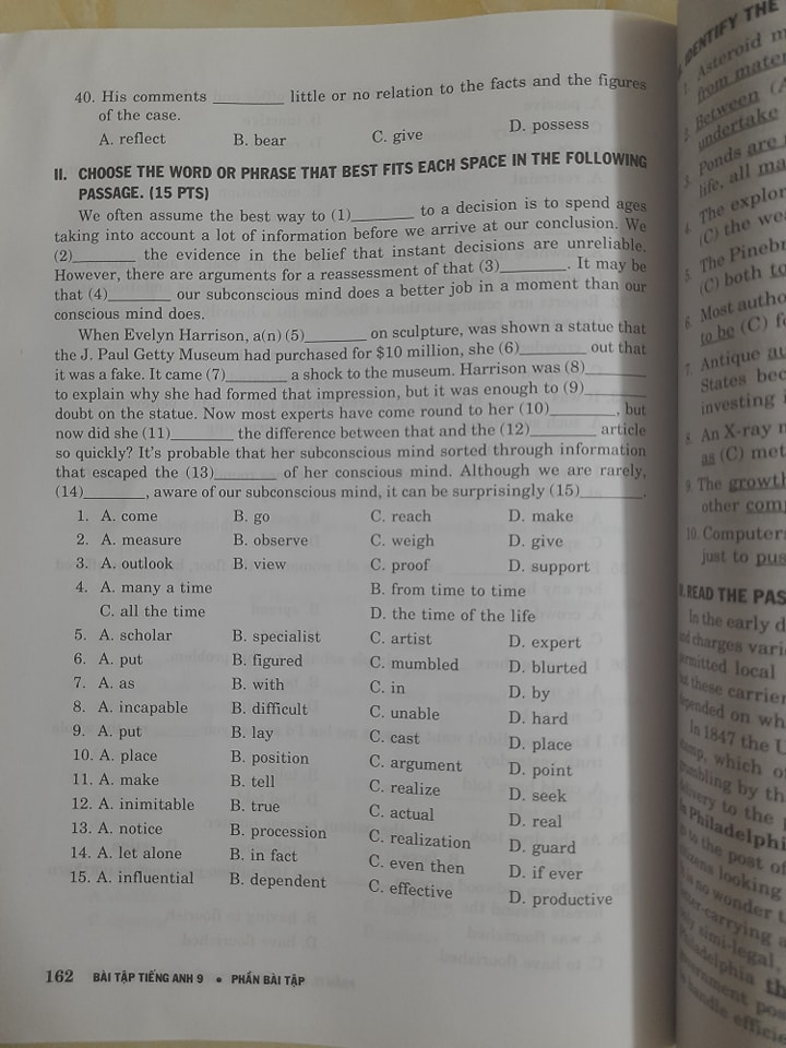 Đề ôn thi Tiếng Anh vào lớp 10