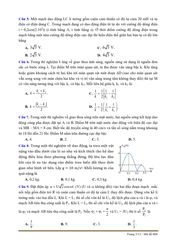 Đề thi đánh giá năng lực năm 2022