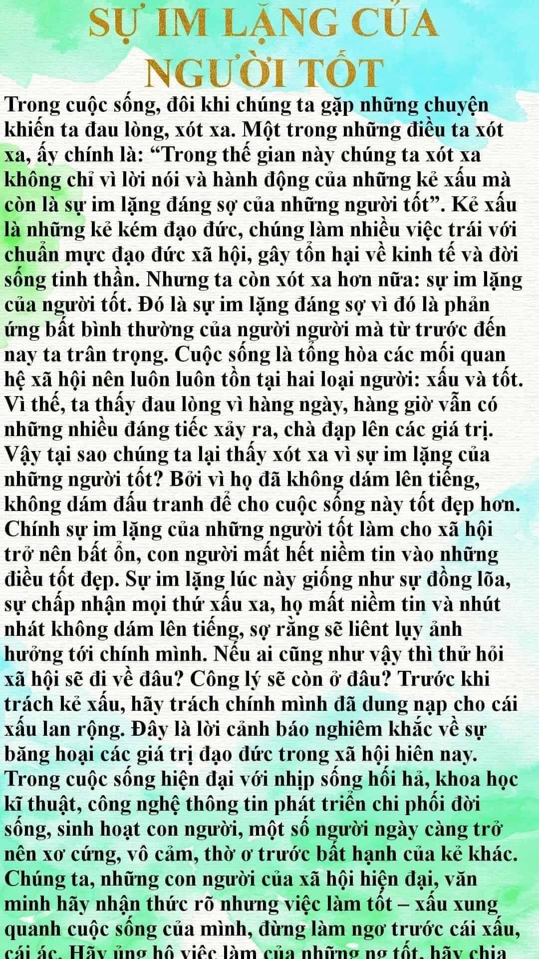 Đoạn văn nghị luận 200 chữ lớp 9