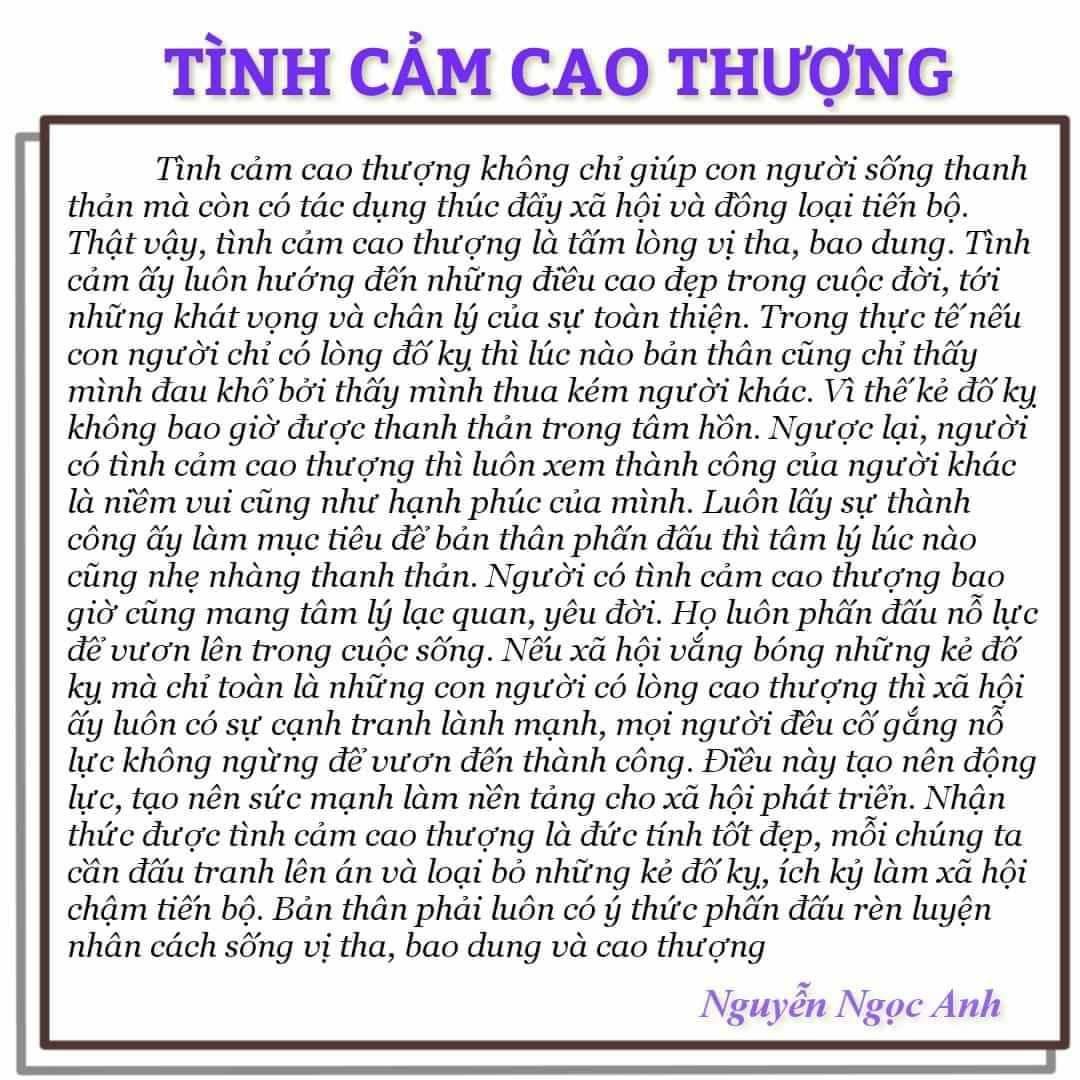 Đoạn văn nghị luận 200 chữ lớp 9