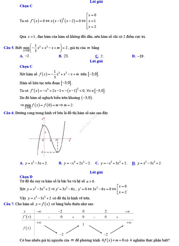 Đề thi thử THPT Quốc gia 2022 môn Toán Đề số 26