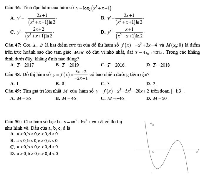 Đề thi thử THPT Quốc gia 2022 môn Toán Đề số 28