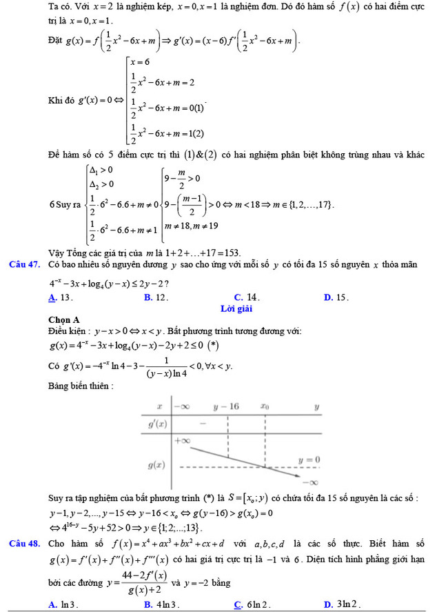 Đáp án đề thi thử THPT Quốc gia 2022 môn Toán Đề số 2