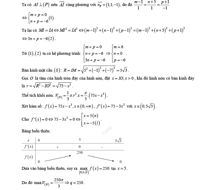 Đáp án đề thi thử THPT Quốc gia 2022 môn Toán Đề số 8