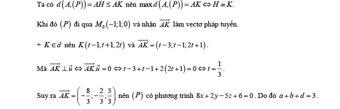 Đáp án đề thi thử THPT Quốc gia 2022 môn Toán Đề số 9