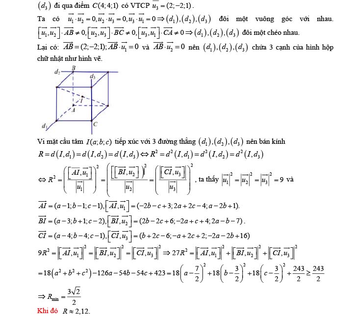 Đáp án đề thi thử THPT Quốc gia 2022 môn Toán Đề số 13