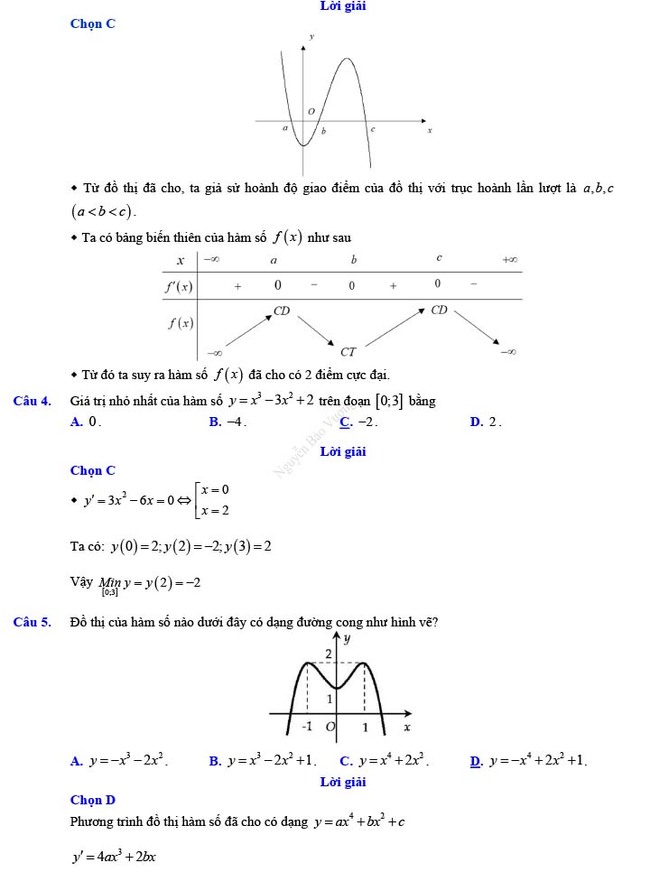 Đáp án đề thi thử THPT Quốc gia 2022 môn Toán Đề số 15