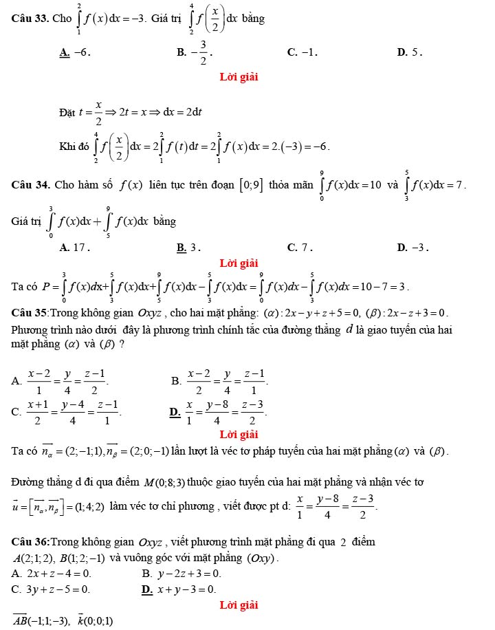 Đề thi thử THPT Quốc gia 2022 môn Toán Chuyên Hùng Vương - Gia Lai (lần 1)