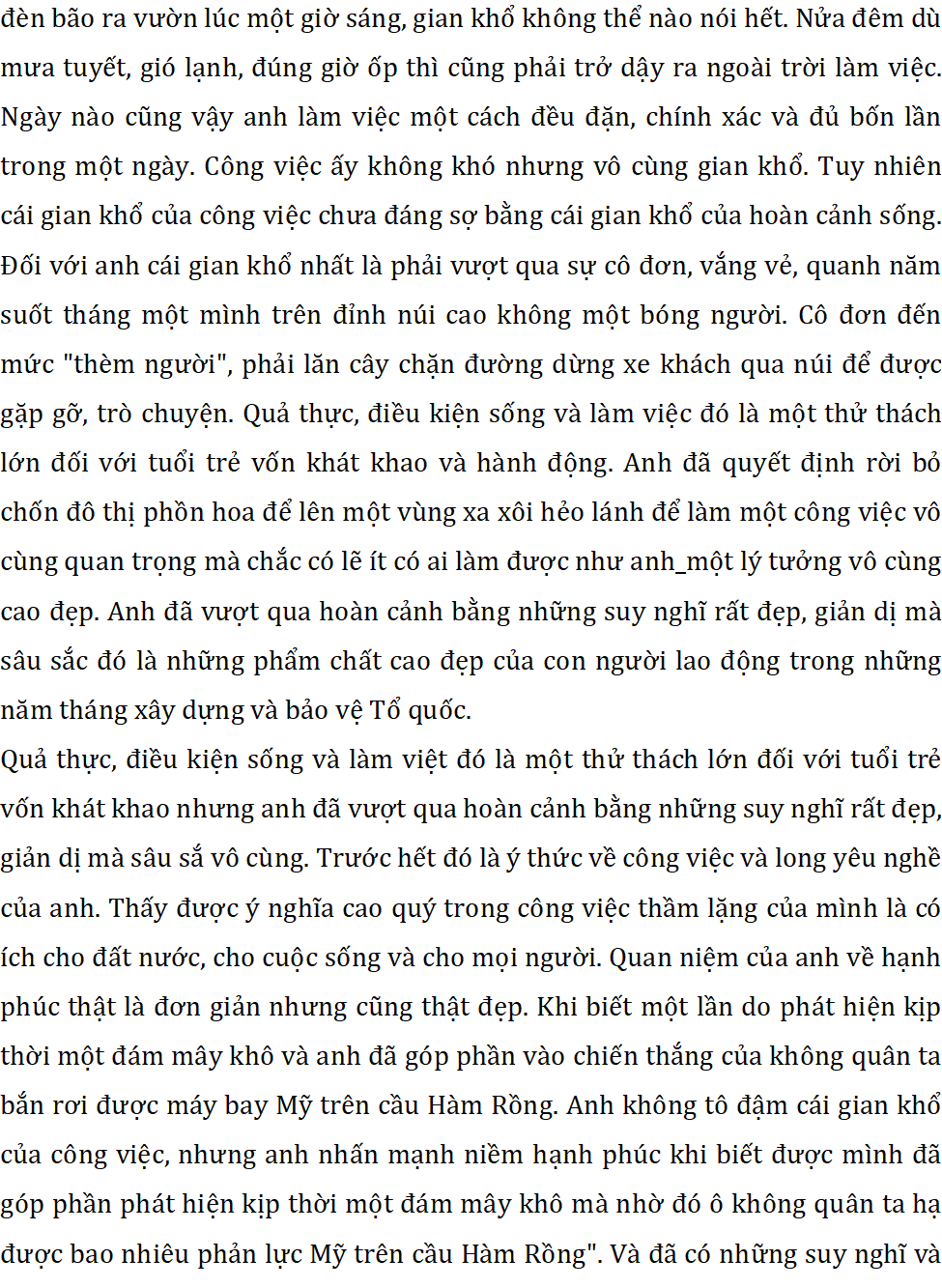 Đáp án thi vào 10 môn Văn Bắc Giang