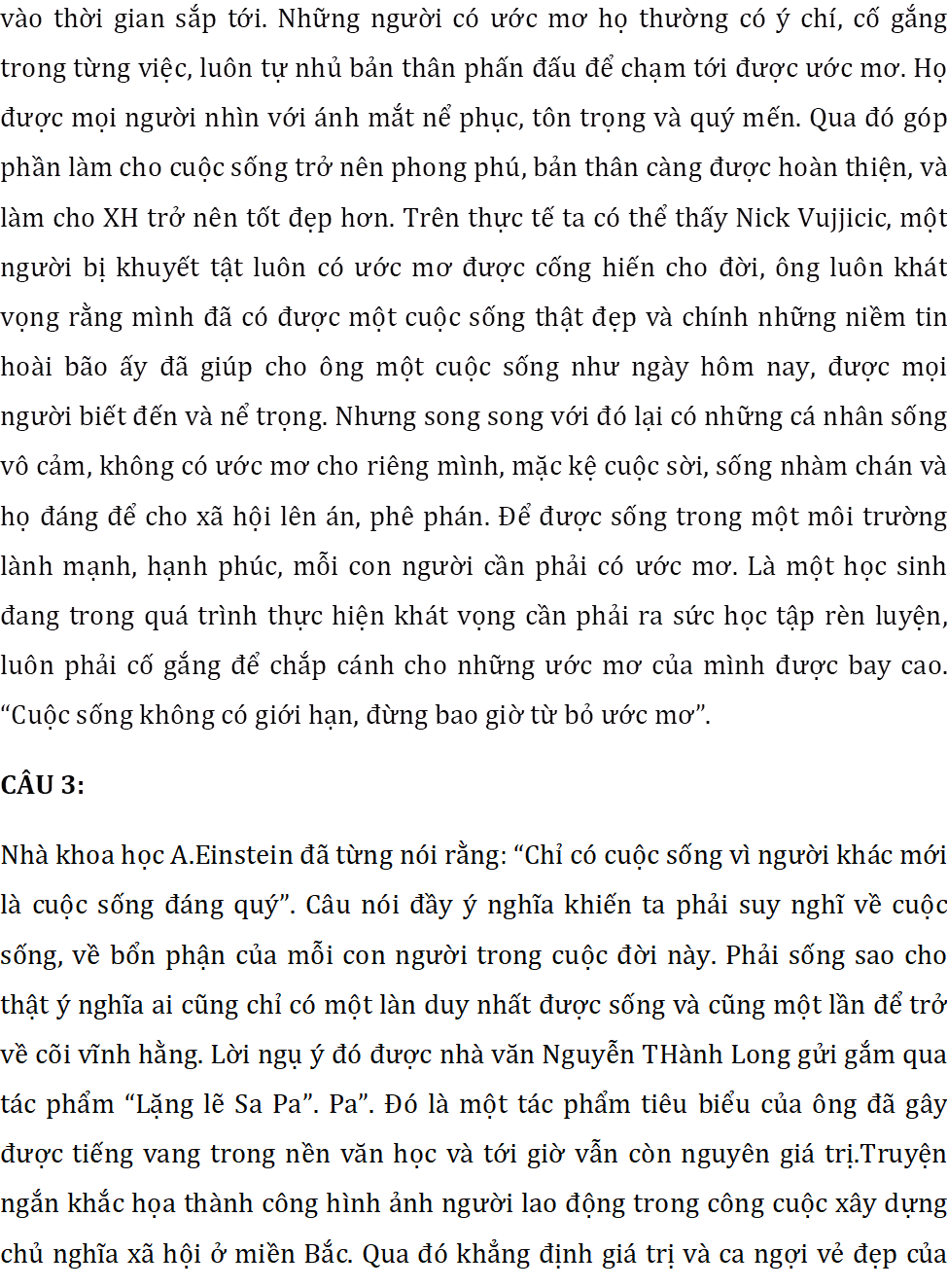 Đáp án thi vào 10 môn Văn Bắc Giang