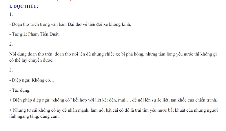 Đáp án thi vào 10 môn Văn Bình Phước