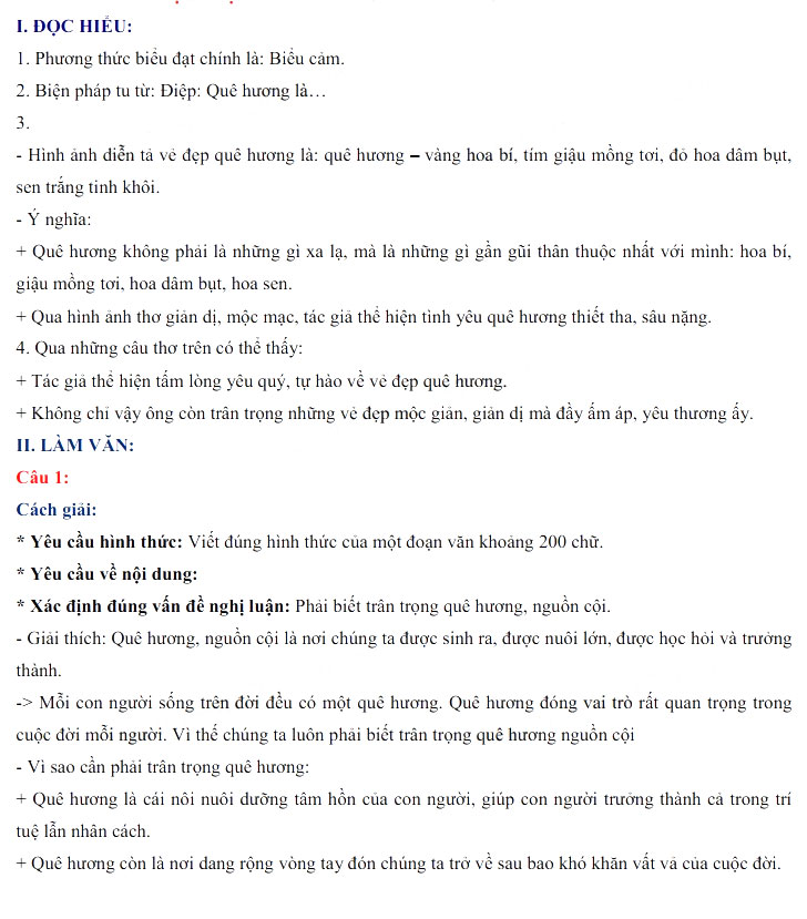 Đáp án thi vào 10 Văn Sơn La