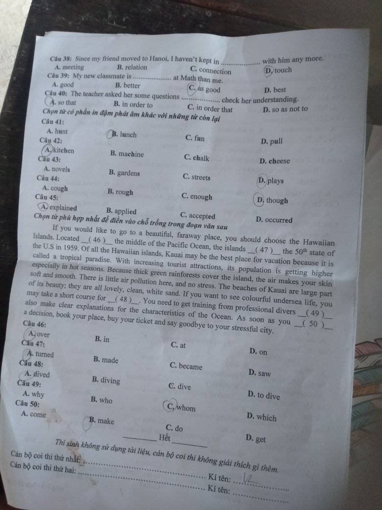 Đề thi vào 10 Tiếng Anh Yên Bái 2022