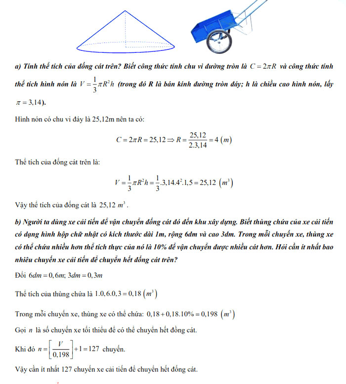 Đáp án thi vào 10 môn Toán TPHCM 2022