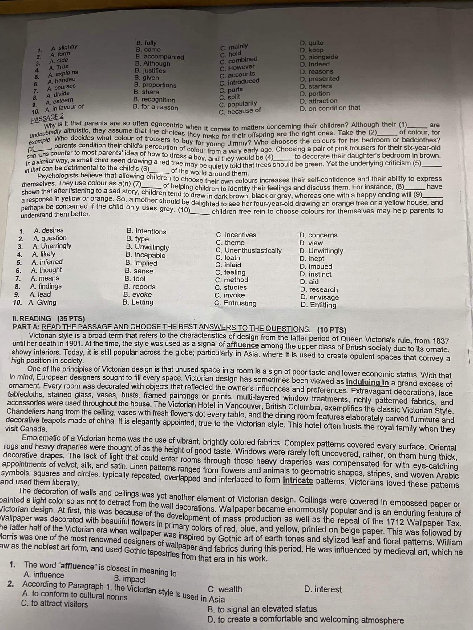 Đề thi vào 10 Tiếng Anh TP HCM 2022