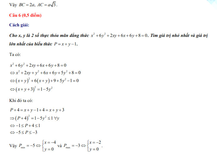 Đáp án thi vào 10 môn Toán Kon Tum 2022