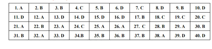 Đáp án Đề thi vào 10 môn Anh Đắk Lắk năm 2022