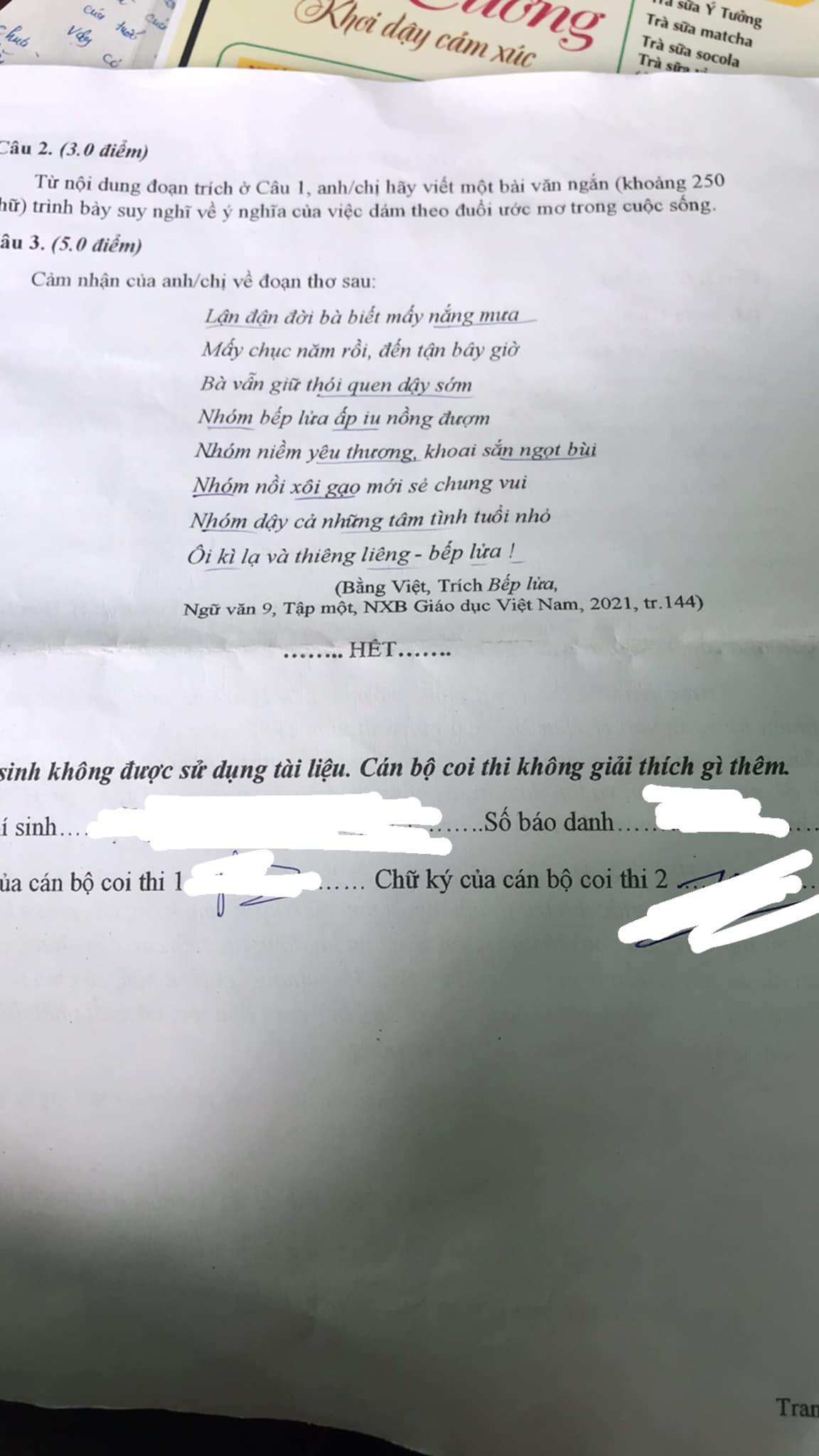 Đề thi vào lớp 10 môn Văn Đắk Lắk năm 2022
