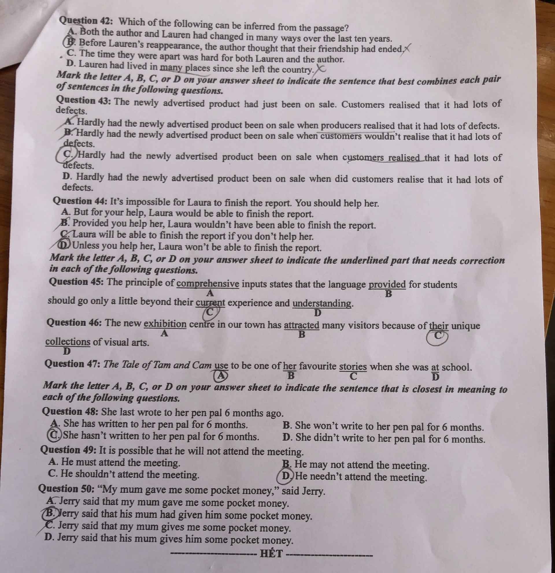 Đề Anh THPT Quốc Gia 2022