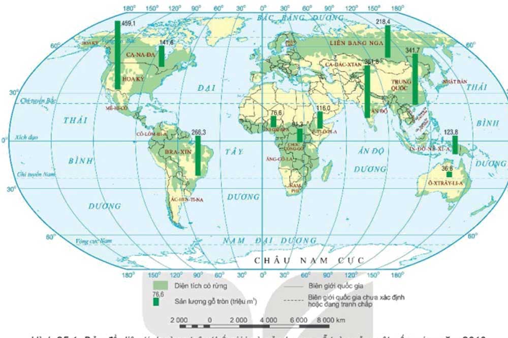 Dựa vào thông tin trong mục c và hình 25.1, hãy trình bày hoạt động trồng rừng