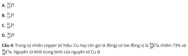 Đề thi học kì 1 lớp 10 môn Hóa