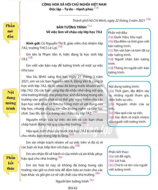 Soạn bài Viết văn bản tường trình